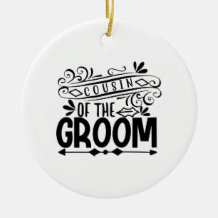 Cousin Of The Groom Ceramic Tree Decoration