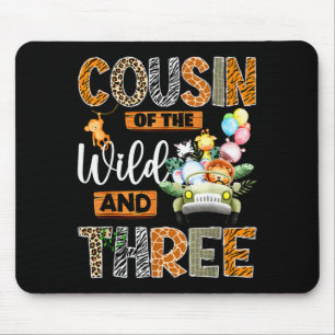 Cousin Of The Wild And Three 3rd Birthday Boy Safa Mouse Mat