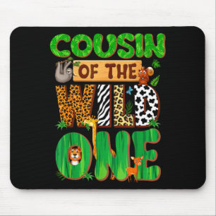 Cousin Of The Wild One Birthday Family Matching Pa Mouse Mat