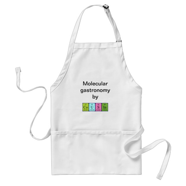 Cousin periodic table name apron (Front)