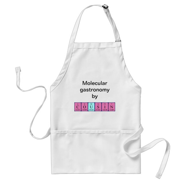 Cousin periodic table name apron (Front)