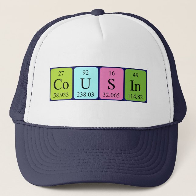 Cousin periodic table name hat (Front)