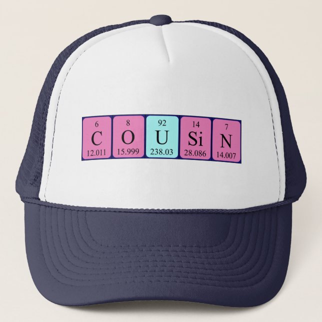 Cousin periodic table name hat (Front)