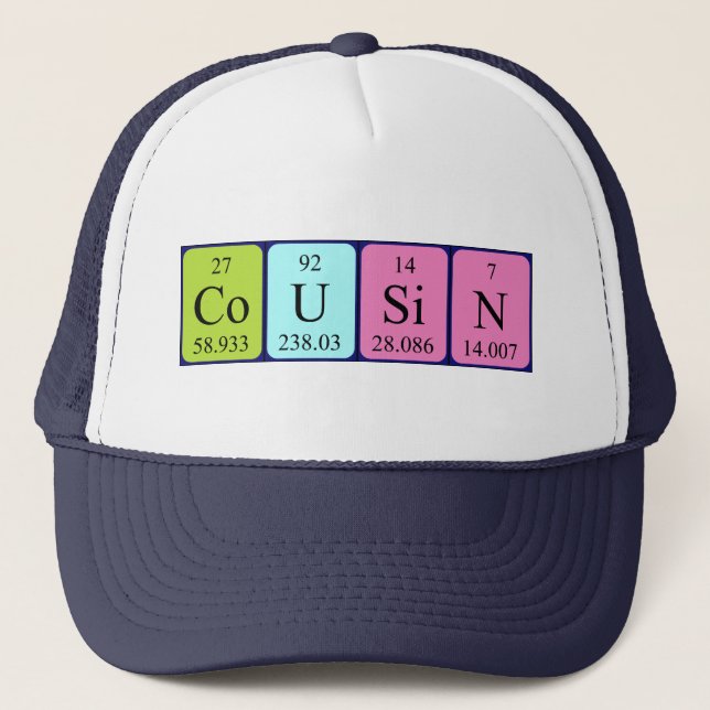 Cousin periodic table name hat (Front)