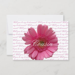 Cousin Please be Bridesmaid Invitation