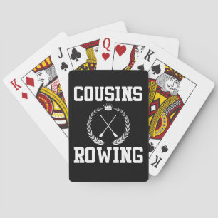 Cousin Rowing Pretty Summer Rowing Crew Playing Cards