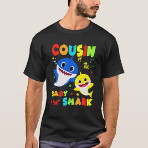 Cousin Shark Gift Cute Baby Shark Family Matching T-Shirt