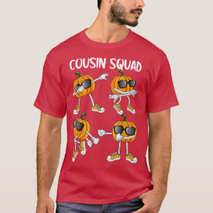 Cousin Squad Dabbing Pumpkin Dance Halloween Scary T-Shirt