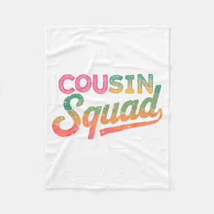 Cousin Squad Family Gathering Reunion Crew Fleece Blanket