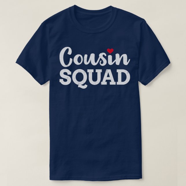 Cousin squad heart T-Shirt (Design Front)