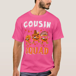 Cousin Squad Thanksgiving Three Dabbing Scary Pump T-Shirt