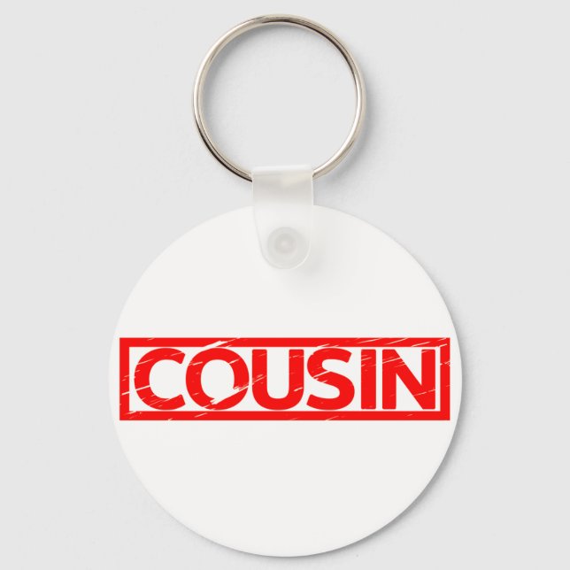 Cousin Stamp Key Ring (Front)