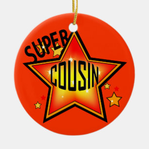 Cousin Super Star Christmas Ornament