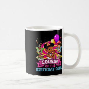 Cousin The Birthday Girl Party Pink Doll Family De Coffee Mug