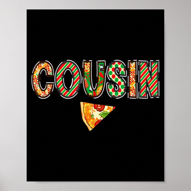 Cousin Zza Birthday Squad Crew Family Matching  Poster (Front)