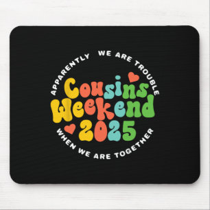 Cousins Crew 2025 Family Vacation Weekend Holiday Mouse Mat