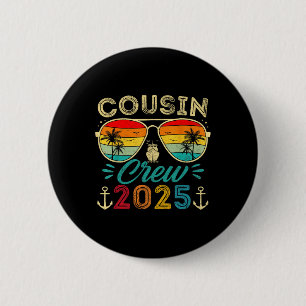 Cousins Cruise 2025 Family Group Matching Summer V 6 Cm Round Badge
