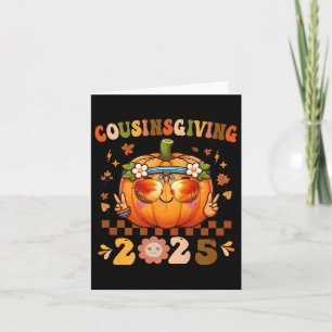 Cousins Giving Cute Pumpkin Cousin Crew Thanksgivi Card