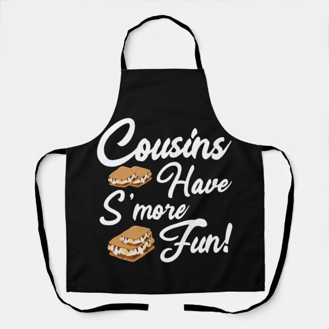 Cousins Have Smore Fun Family Vacation Reunion Apron (Front)