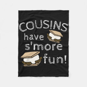 Cousins Have Smore Fun Family Vacation Reunion Mat Fleece Blanket