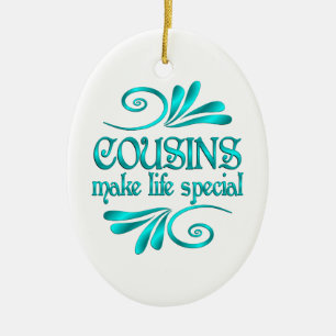 Cousins Make Life Special Ceramic Tree Decoration