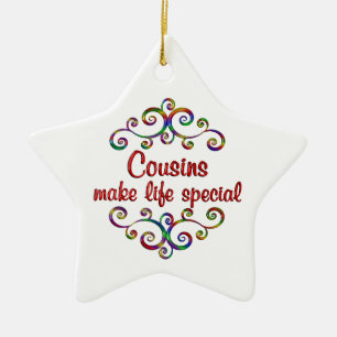 Cousins Make Life Special Ceramic Tree Decoration