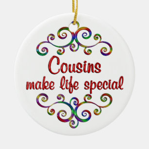 Cousins Make Life Special Ceramic Tree Decoration