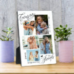 Cousins Make The Best Friends Photo Collage Plaque<br><div class="desc">Cousins Make The Best Friends photo collage keepsake features 5 photos,  typography script '' Cousins make the best friends'' in trendy lettering,  names and year. Perfect personalised gift for cousins.</div>