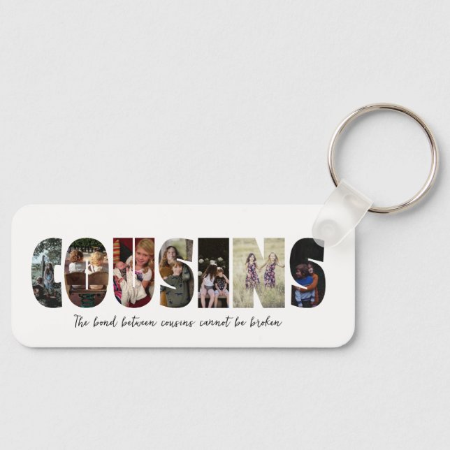 Cousins Photo Collage Keychain (Front)