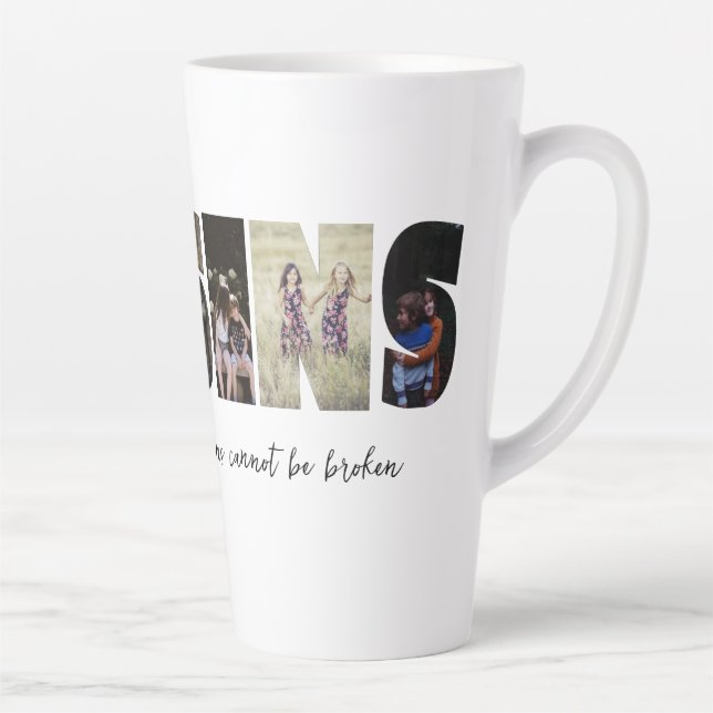 Cousins Photo Collage Latte Mug (Right)