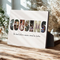 Cousins Photo Collage Plaque