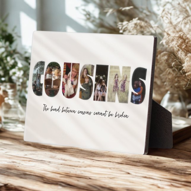 Cousins Photo Collage Plaque (Creator Uploaded)
