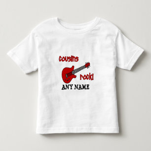 Cousins Rock! with Red Guitar Toddler T-Shirt