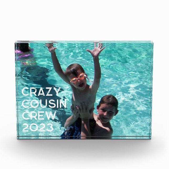 Cousins Trip to Grandparents Family Photo Block (Front)