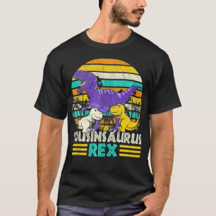 Cousinsaurus 2 Kids Dinosaur Lover Retro Vintage T-Shirt