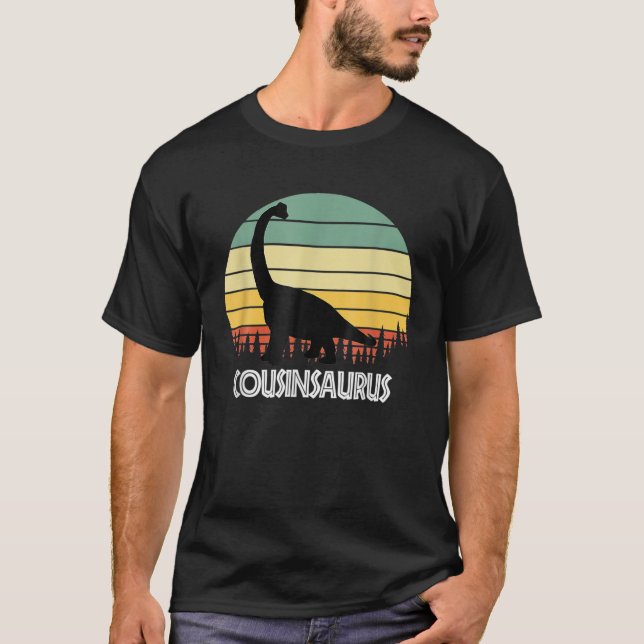 Cousinsaurus Cousin Saurus Cousin Dinosaur T-Shirt (Front)
