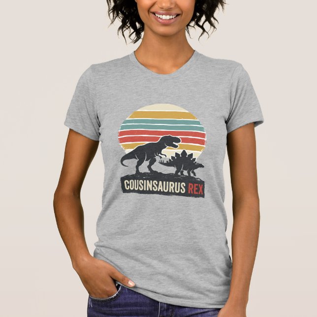 Cousinsaurus Rex Funny Dinosaur Vintage Shirt Desi (Front)