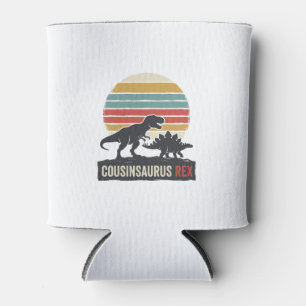 Cousinsaurus Rex Funny Dinosaur Vintage Shirt Desi Can Cooler
