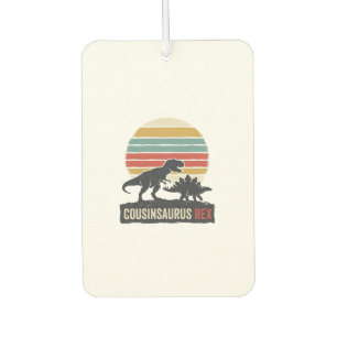 Cousinsaurus Rex Funny Dinosaur Vintage Shirt Desi Car Air Freshener