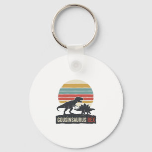 Cousinsaurus Rex Funny Dinosaur Vintage Shirt Desi Key Ring