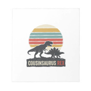 Cousinsaurus Rex Funny Dinosaur Vintage Shirt Desi Notepad