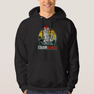 Cousinsaurus Vintage T Rex Dinosaur Cousin Saurus Hoodie
