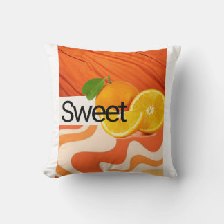 coussin decoratifs   of orange art  cushion