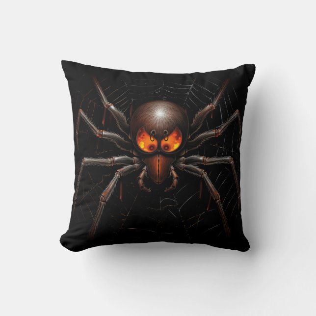 Coussin Smiling Spider's Halloween Party Cushion (Front)