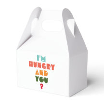 Coussin T-shirt  I' m hungry and you ?
