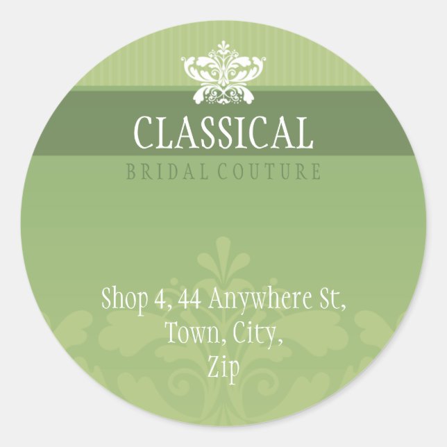 COUTURE ADDRESS LABEL :: classy flourish 7 (Front)