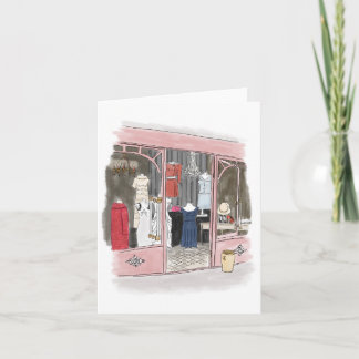Couture at the Paris Flea Market - Notecard