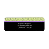 Couture Border Return Address Labels