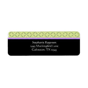 Couture Border Return Address Labels
