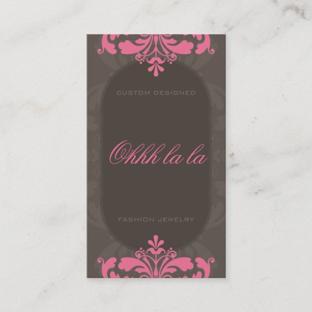 COUTURE BUSINESS CARD :: couture flourish 1BP (Front)